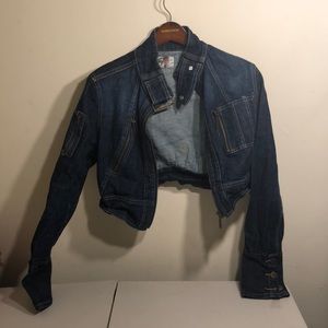Crop denim jacket